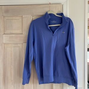 Vineyard Vines Classic Blue Half-Zip Sweater